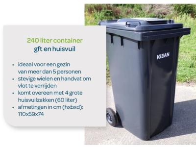 240l container huisvuil